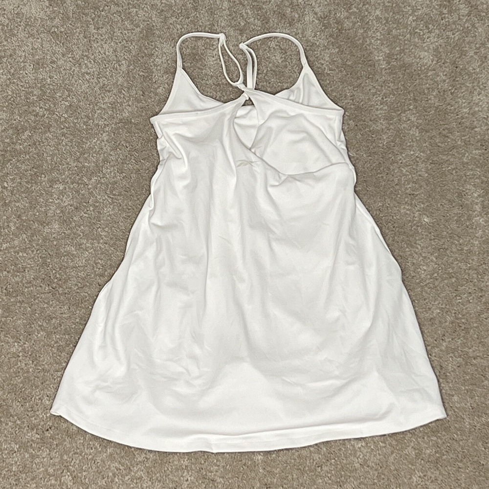 Reebok Women's Lux White Strappy Sleeveless Bodysuit Dress XS